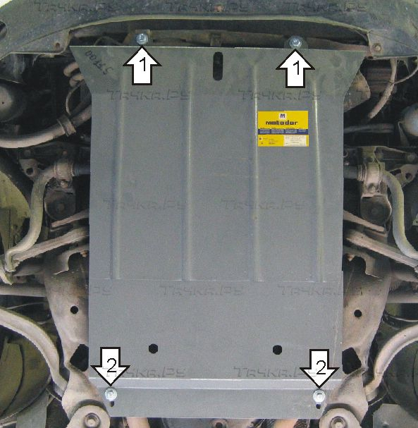 Купить запчасть MOTODOR - 02713 Защита для картера и КПП Audi A4 B7 седан, универсал 2002-2007