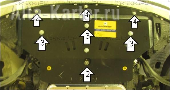 Купить запчасть MOTODOR - 10201 Защита для картера BMW Х3 E83 2004-2010