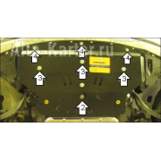 Купить MOTODOR - 10201 Защита для картера BMW Х3 E83 2004-2010