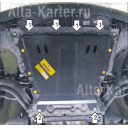 Купить MOTODOR - 01729 Защита для картера, КПП Renault Kangoo II 2008-2023