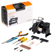 Купить AIRLINE CA02001N  Компрессор TORNADO S с кмпл инстр. в кейсе (2отверт., ремкомп.б/к шин, нож, плоcкогуб.)