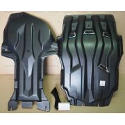 Купить АВС-Дизайн 2427K Защита композитная для картера, редуктора и КПП Toyota Land Cruiser 200 2015-2021 с сеткой (2 части)