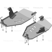 Купить MOTODOR 383222 Защита алюминиевая для топливного бака Land Rover Discovery Sport 2015-2019