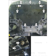 Купить MOTODOR - 01529 Защита для картера, КПП Opel Vivaro A J7 2006-2014