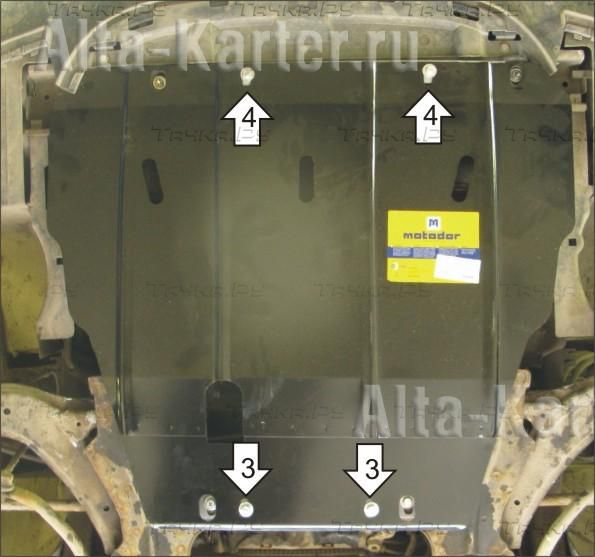 Купить запчасть MOTODOR - 00406 Защита для картера, КПП Citroen Xsara Picasso 1999-2012