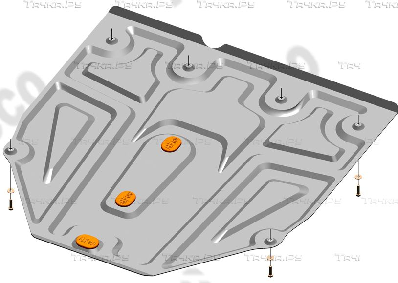 Купить запчасть ALFECO - ALF2306AL4 Защита алюминиевая для картера и КПП Suzuki SX4 I 2006-2013