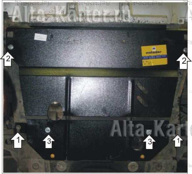 Купить запчасть MOTODOR - 01617 Защита для двигателя, КПП Peugeot 807 2002-2006