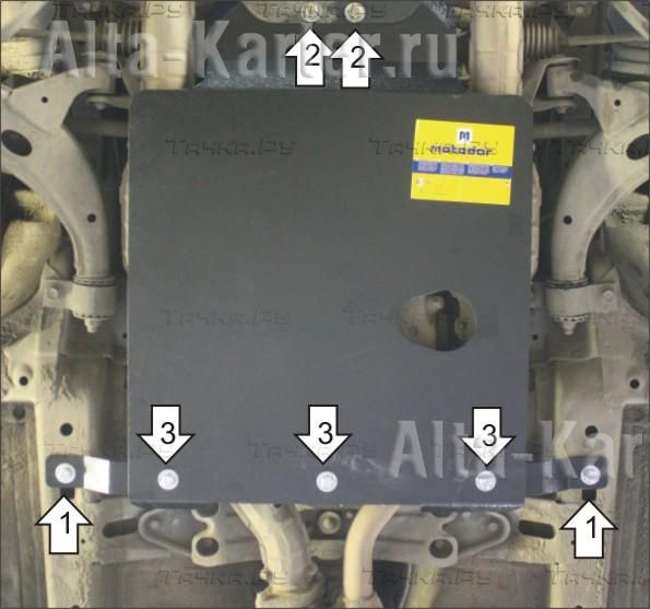 Купить запчасть MOTODOR - 02228 Защита для АКПП Subaru Legacy III 1999-2003
