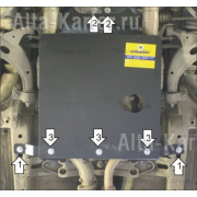Купить MOTODOR - 02228 Защита для АКПП Subaru Legacy III 1999-2003