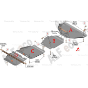 Купить ALFECO ALF4802 Защита для КПП Jeep Grand Cherokee WK2 2013-2023