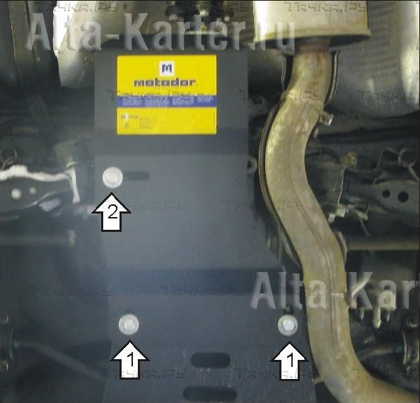 Купить запчасть MOTODOR - 11405 Защита для заднего дифференциала Nissan X-Trail T31 2007-2014