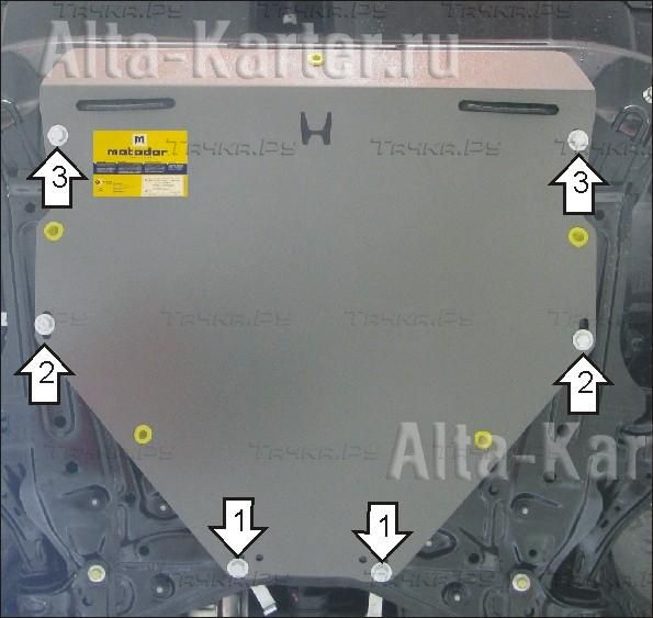 Купить запчасть MOTODOR - 10822 Защита для картера, КПП Honda CR-V III 2007-2012
