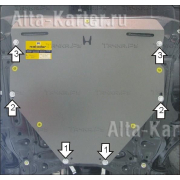 Купить MOTODOR - 10822 Защита для картера, КПП Honda CR-V III 2007-2012