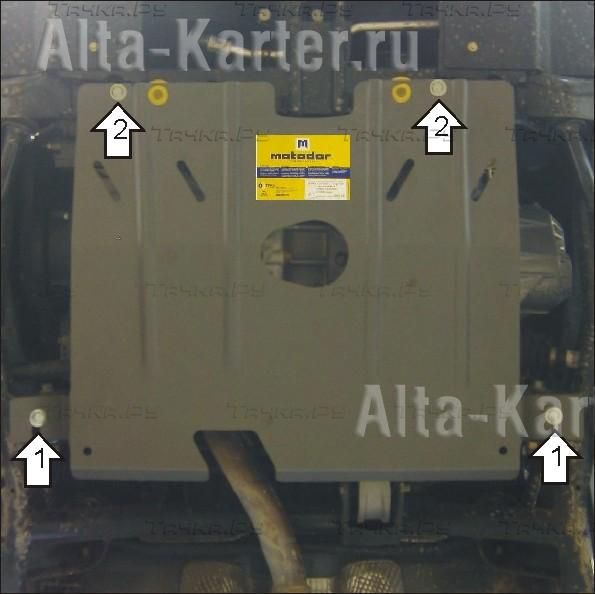 Купить запчасть MOTODOR - 09007 Защита для картера, КПП Chery Kimо S12 2007-2014