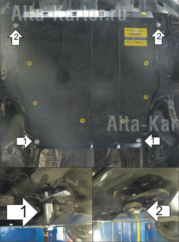 Купить запчасть MOTODOR - 00824 Защита для картера, КПП Honda CR-V II 2002-2006