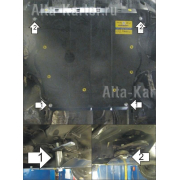 Купить MOTODOR - 00824 Защита для картера, КПП Honda CR-V II 2002-2006
