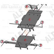 Купить ALFECO ALF29151 Защита для КПП Infiniti QX56 III 2010-2013