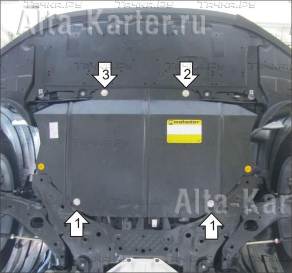 Купить запчасть MOTODOR - 01130 Защита для картера, КПП Mazda CX-5 I 2011-2017