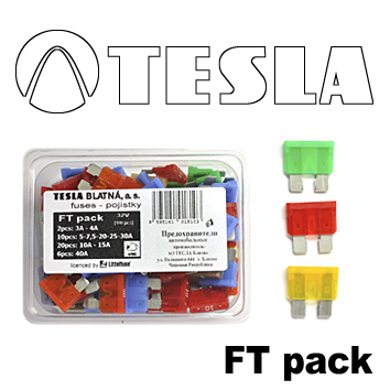 Купить TESLA - FTPACK Предохранители плоские ATO в ассортименте 100 шт/кор.